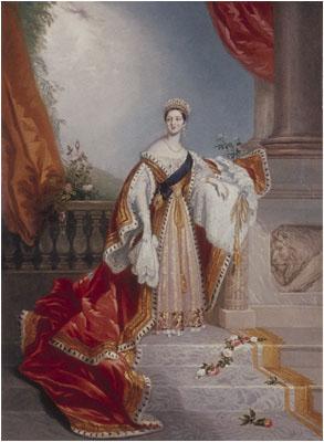 Edward Alfred Chalon Portrait of Queen Victoria on the occasion of her speech at the House of Lords where she prorogated the Parliament of the United Kingdom in July 1837 oil painting image